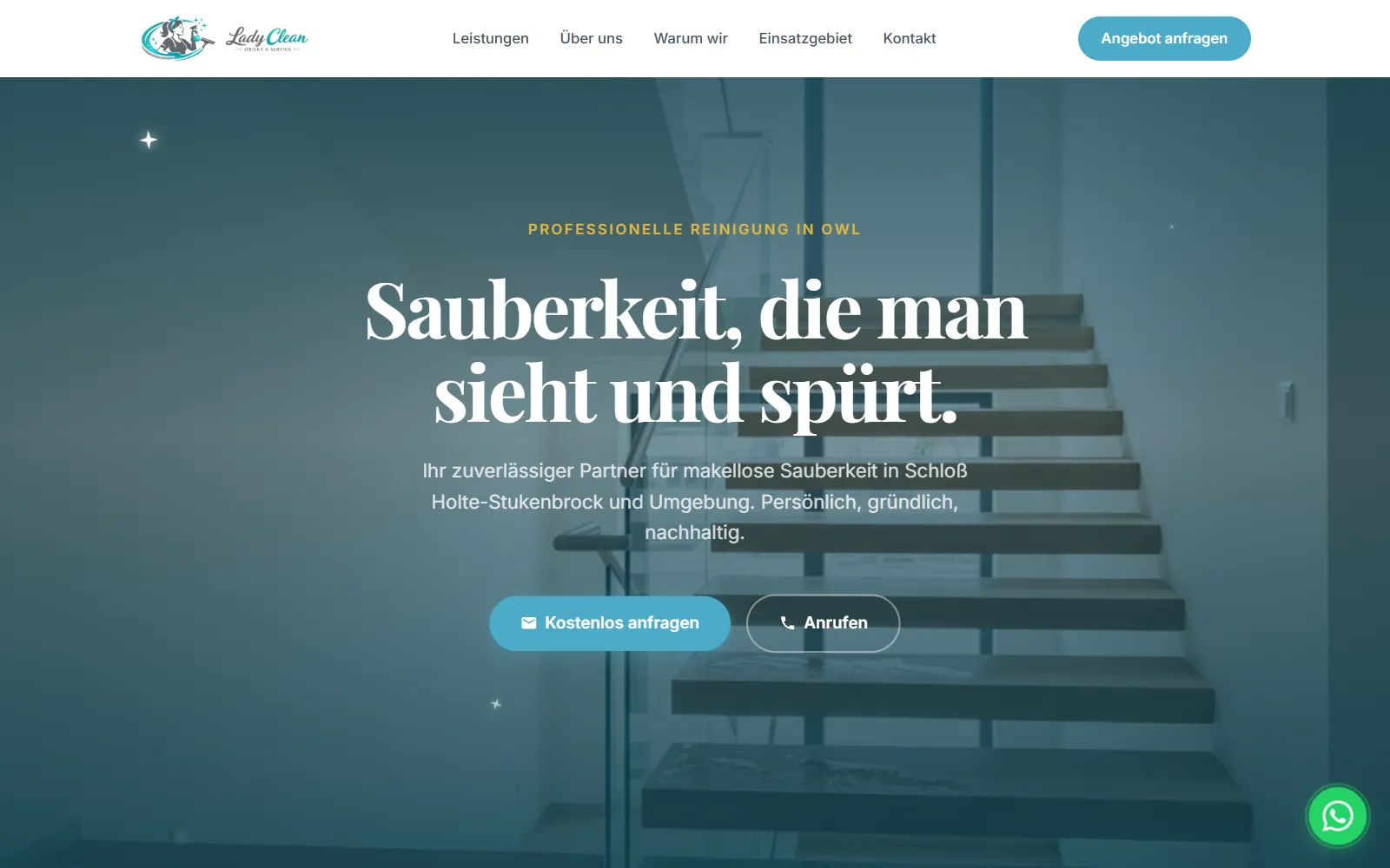 Startseite von ladycleanobjektservice.de